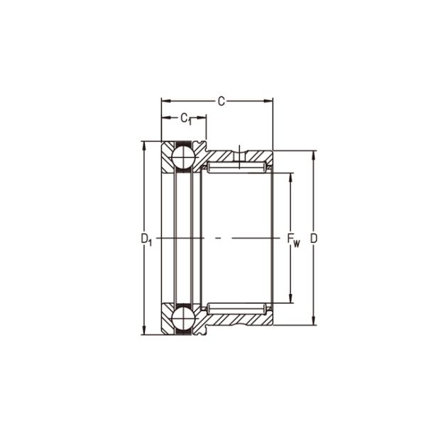 Combined Needle Roller And Axial Thrust Ball Bearing NKX 30 NAXK 30