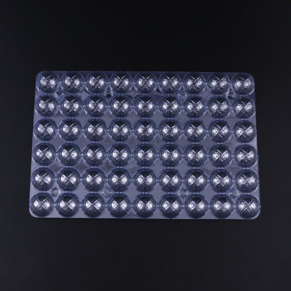 Custom Blister Transparent 54 Cavity Pet Berry Fruit Clamshell Box Disposable Yangmei Fruit Clear Plastic Container Packing Box