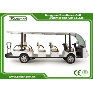 EXCAR White 14 Seater Electric Sightseeing Bus With Trojan Battery
