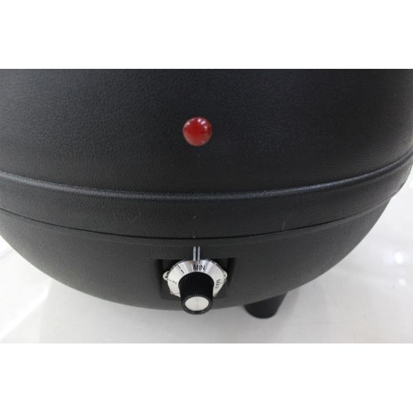 Black Color Electric Soup Warmer / Stainless Steel Cover Single Phase 220V Volt