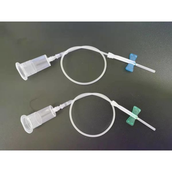 22G Black Blood Collection Butterfly Needle With One Wing Individual Package