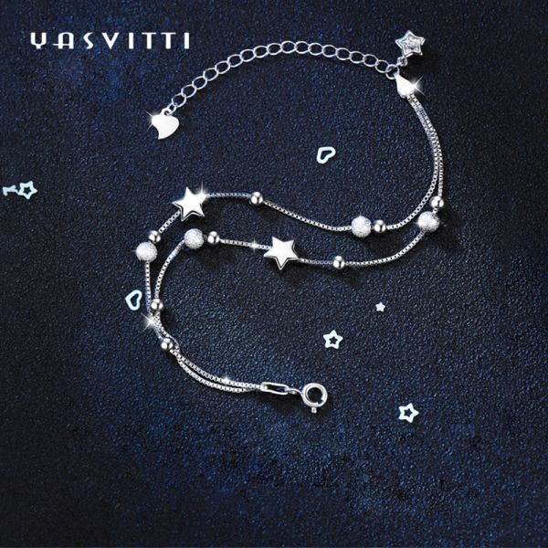 20.5cm 3gram Sterling Silver Jewelry Bracelets Silver Ball Slider Bracelet ODM