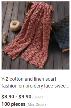 Y-Z Luxury Shawl Scarf Women Korean Lace Embroidery Plain Color Cotton and Linen Scarf Sunscreen Scarves