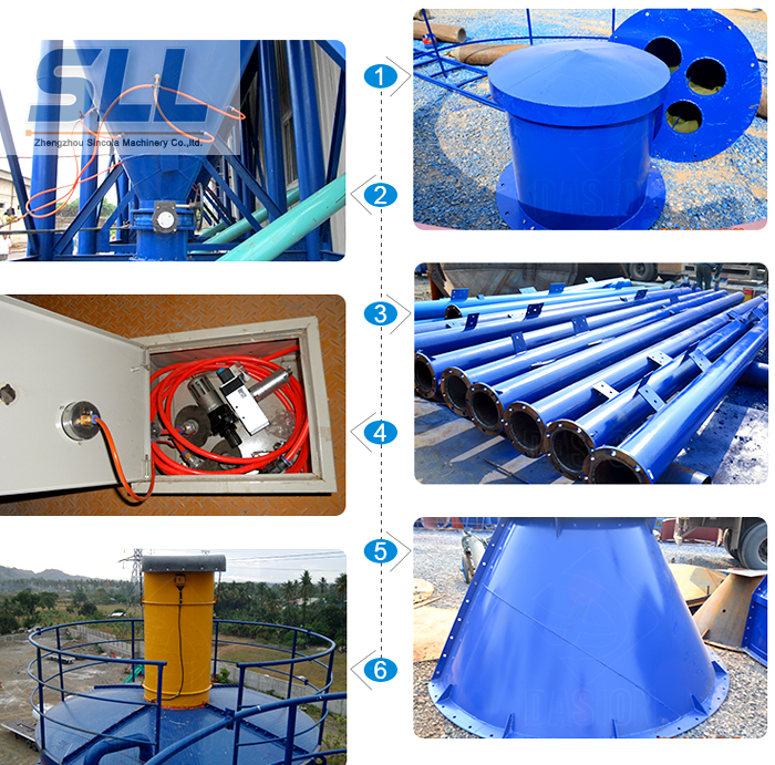 Stable Performance Stainless Steel Silo Sand Cement Fly Ash Material