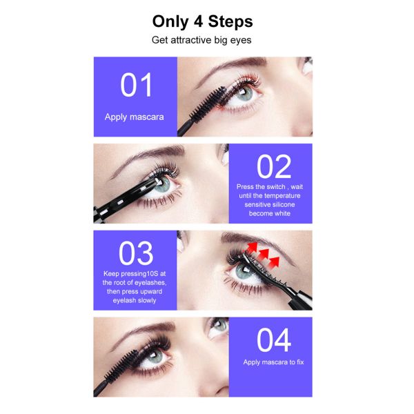 Long Lasting fast heating 43g Two Level Heated Eyelash Curler