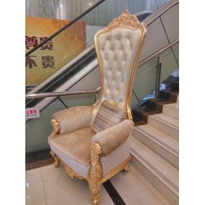 Xinyu ISO14001 Antique Hotel Furniture Luxury King Gold Throne Chairs
