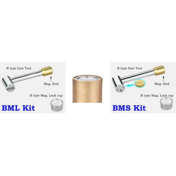 1104 Linear style Magnetic Lockable Ball Valve with built-in Bottom Meter Outlet and Stainless Steel Strainer