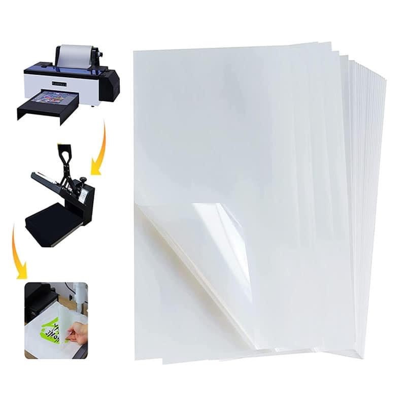 30/60cm Cold Peel / Hot Peel Double Sides Matt DTF Printing PET Film Heat Transfer DTF PET Film Match With Hot Melt Powder