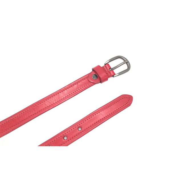 Customized Pin Buckle Women's Fashion Full Grian Leather Belts