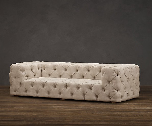 Event button tufted wooden 3 seaters sofa linen fabric sofa with armrest nice design furniture sofa