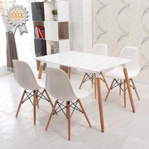 China Modern Art Design Dining room Furniture Simple Metal Dining Table Set Chair and Table Wooden Dining Set on sale