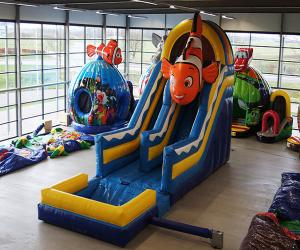 Quality Playground Kids Inflatable Bouncer , OEM Inflatable Slide And Bounce House wholesale