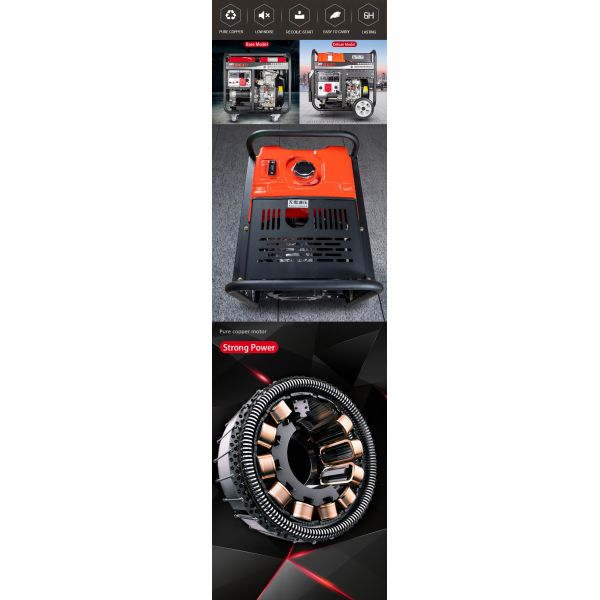 3KW Diesel Power Generators Electric Start Diesel Generator HN3500