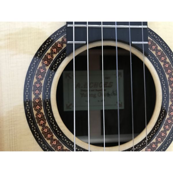 Yulong Guo A-Echoes Brand All Solid Nomex Double Top nylon string Classic Guitar