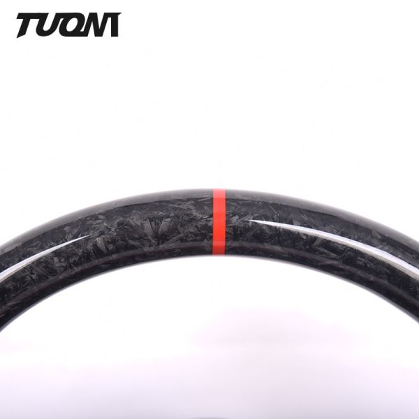 Carbon Fiber Red Leather Forged Steering Wheel Mercedes Benz Amg Performance