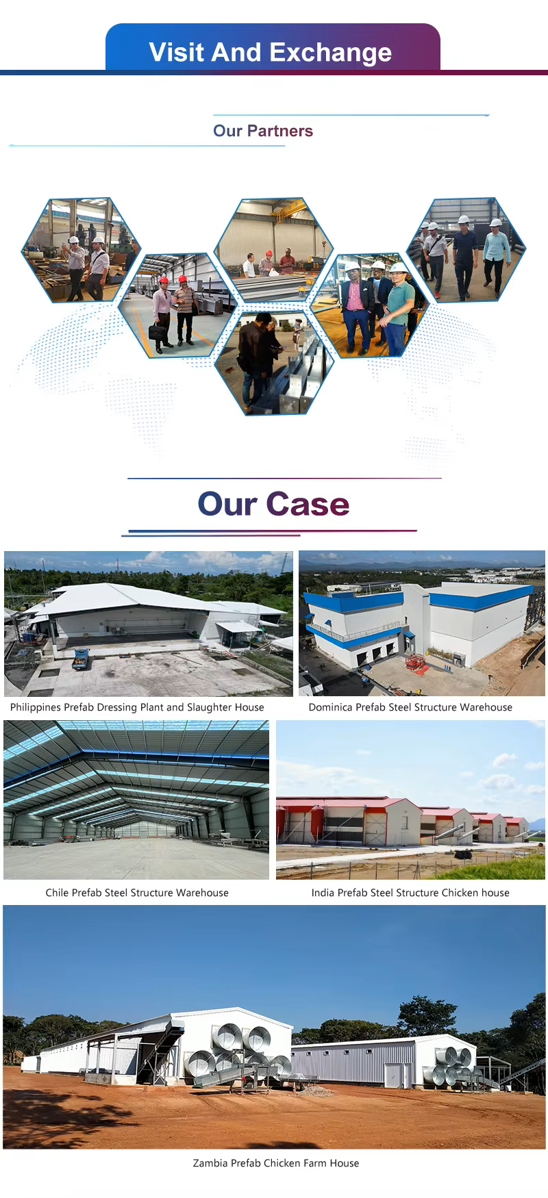 Completed poultry farming structure installation