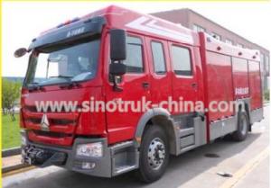 China 400HP Engine Rescue Fire Truck With 8 Ton Capacity Water Tank And Water Cannons on sale