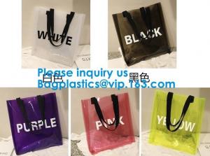 Quality Custom Fashion New Design Women Hologram Handbag Jelly Pvc Clear Shoulder Bag Iridescent Tote Bag wholesale