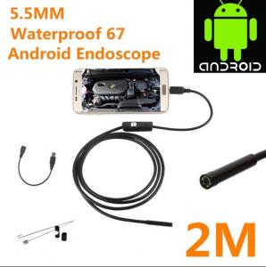 Quality 5.5mm waterproof 67 android  borescope with USB inspection camera HD6 LED 5 wholesale