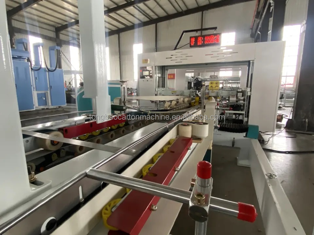 Automatic Grade Automatic Carton Folding Gluing Stitching Machine for Carton Packaging