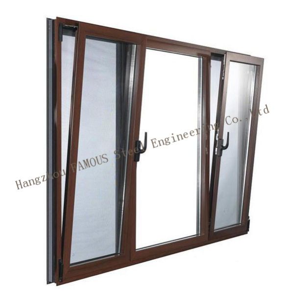 Modern Minimalist 70 series Aluminum Storm Windows , 5mm 9A 5mm Tilt And Turn Windows