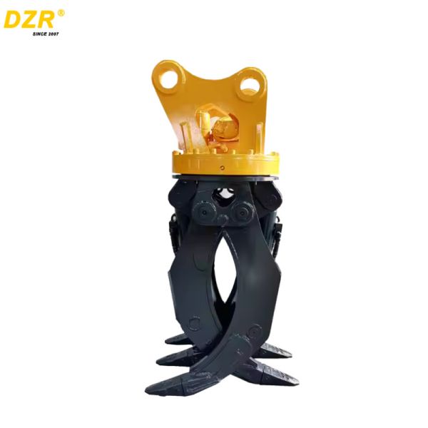 Durable Excavator Thumb Grab Rotating Excavator Grab Double Cylinders For 5-36 Ton Excavator