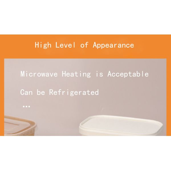 Disposable Kraft Paper Bowl Food Grade Kraft Salad Bowl 1300ml