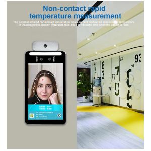 Face Recognition Camera Temperature Scanner Kiosk