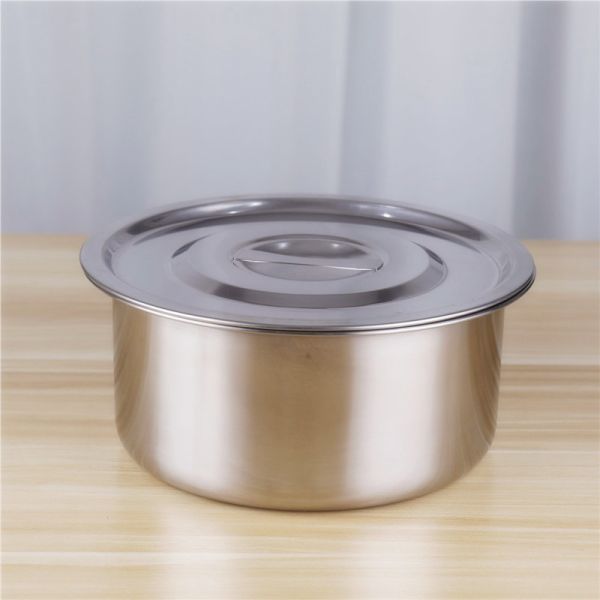 Hot sale 5pcs stainless steel 410 stock pot cooking pot set with lid