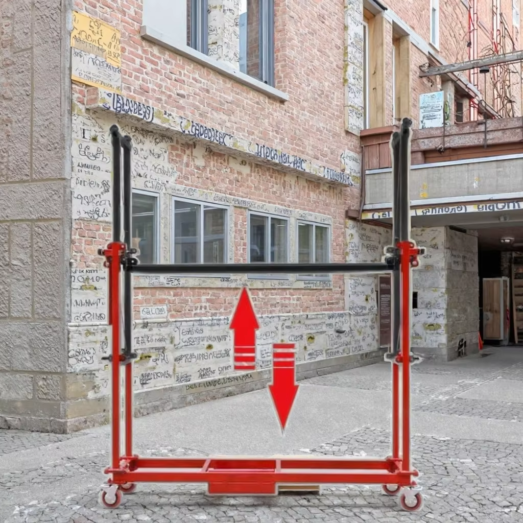 Remote Control Electric Lifting Scaffold For Indoor Warehouse Building Construction