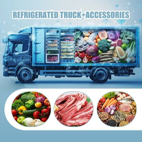 Refrigerated Cold Room Van Truck Refrigerator Box Truck Frozen Transportation