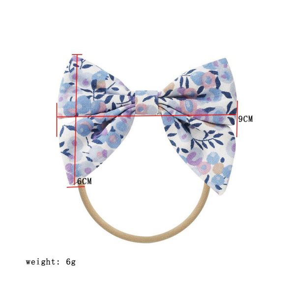 Butterfly Elastic Baby Headband Printed Kid Gift Manual Hair Accessories 9*6cm