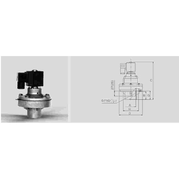 4 Inch Dust Collector Accessories Tank Mounted Valve Nylon Material