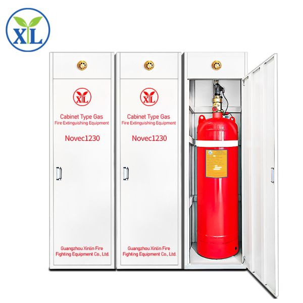 Novec 1230 FM200 System / Gaseous Fire Suppression Red Steel Cylinder For Data / Computer Room