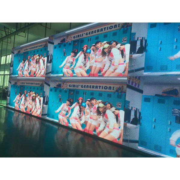 Brushed Aluminum P4.81 Indoor LED Video Wall advertising , led video display panels