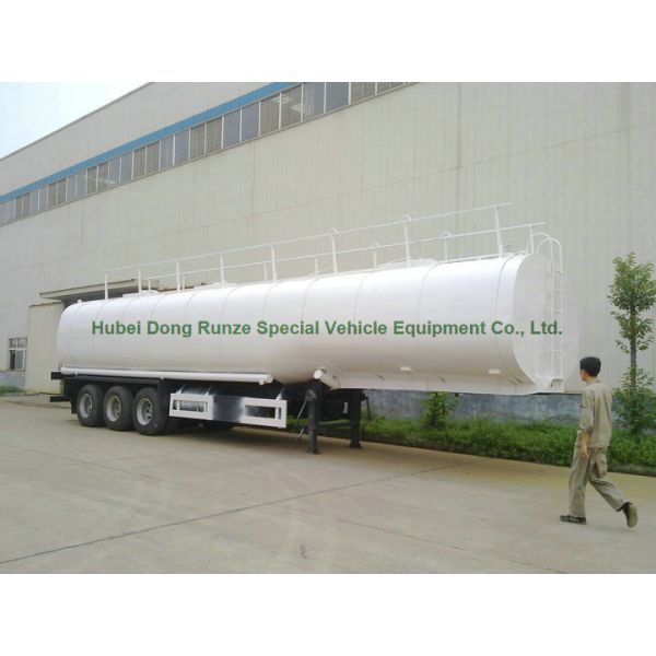 50Ton liquid Asphalt Tanker Semi-trailer with 2TBL45P BALTUR Heating and Insulation