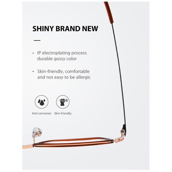 Customized Acetate Titanium Frame Glasses Men Women For Computer Reading