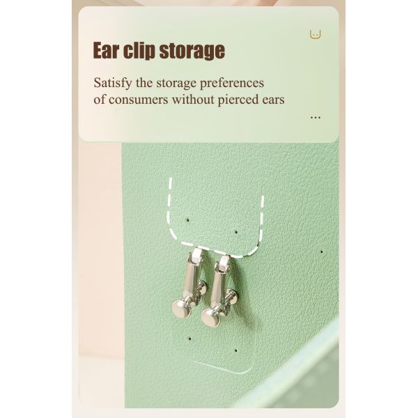 Travel Friendly Portable Jewelry Organizer Bag With PU And Rhinestone Material