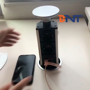 Kitchen Vertical Pop Up Power Socket with USB Charger