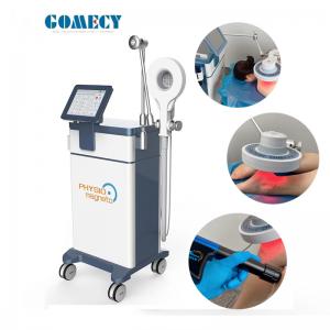 China Vertical Floor Standing Far Infrared PEMF Shockwave Therapy Machine Fat Cellulite Reduction on sale