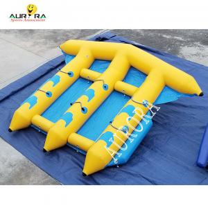 China Water Sport colorful Towable Inflatable Banana Boat Tube Flying Fish For Sea on sale