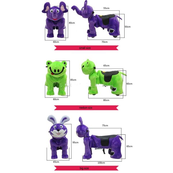 Children animal toy car / mall Commercial Playground Equipment / stuffed animal toy car /