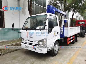 Quality ISUZU Mini Cargo Lorry Mounted 2T 3.2T Telescopic Boom Crane wholesale