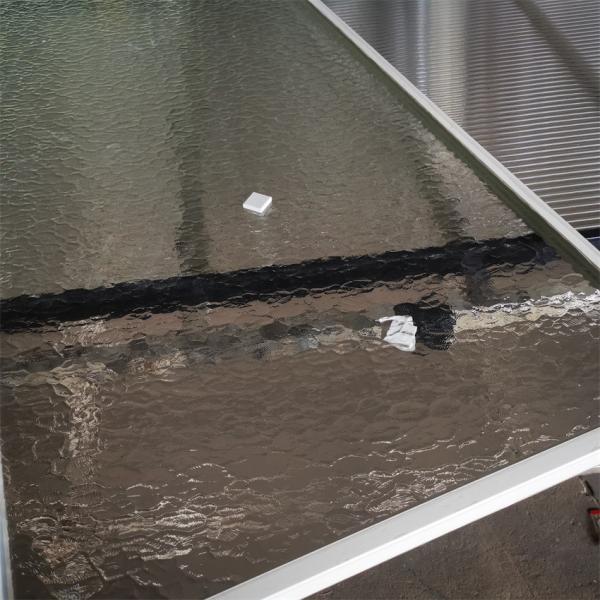 5MM Tempered Fluted Pattern Glass Ultra Low Iron Tempered Figured Ripple Pattern Glass