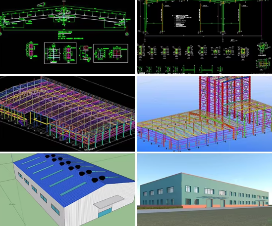 Prefabricated Buildings Steel Structure Warehouse Metal Building Prefab Workshop Steel Building Construction