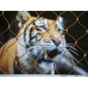 China 7x7 Stainless Steel Tiger Metal Zoo Wire Rope Mesh on sale