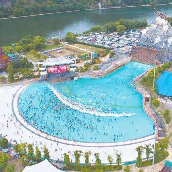 Weather Resistance Outdoor Wave Pool System Playground Customizable