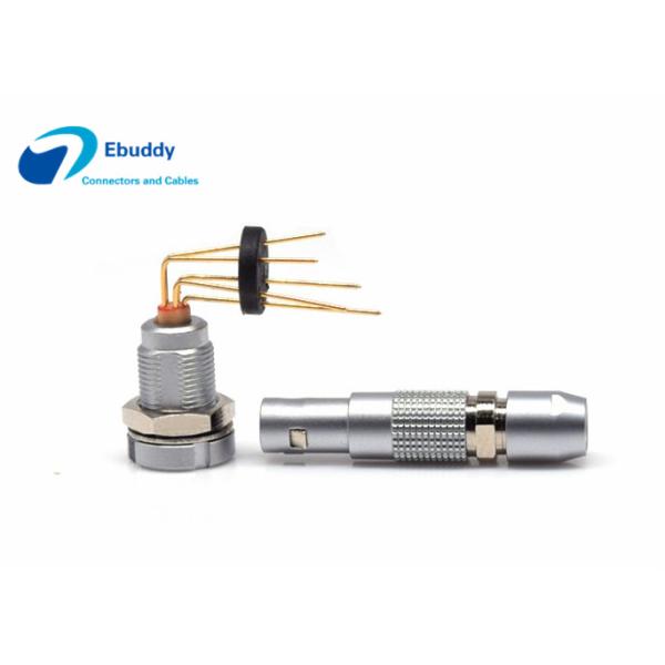 M7 PCB Female Socket Lemo 00B ECG Right Angle Pins For Printed Circuit Board