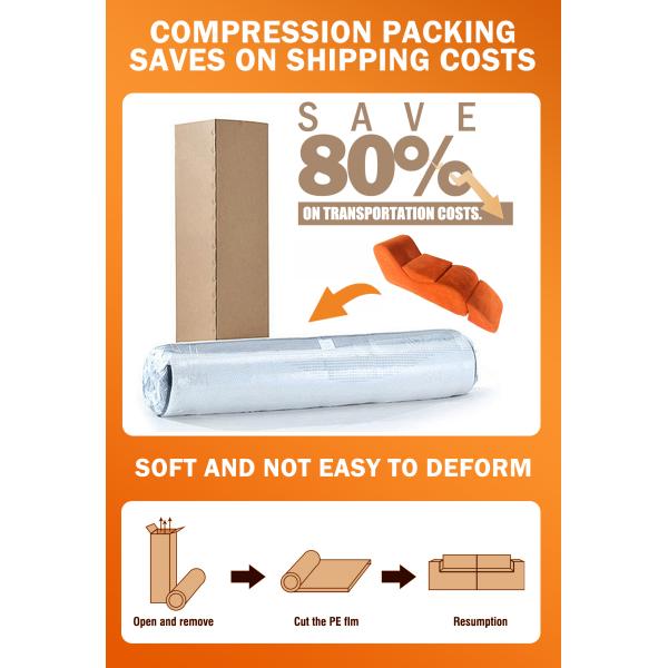 Vacuum Compression Roll Package Lazy Sofa Simple Foldable Leisure Tatami Sofa Home Living Room Retractable Lounge Chair