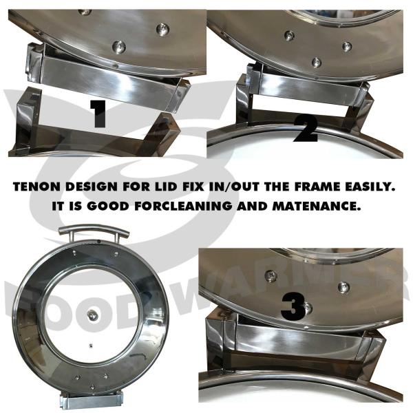 Retangular Stainless Steel Chafing Dish , Commercial 5 Qt Chafing Dish Food Warmer